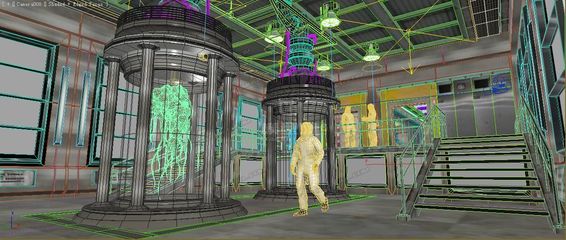 科學(xué)實驗室 生物研究所 病毒隔離室 防護服 消毒室-CG模型網(wǎng)(cgmodel)-專注CG模型